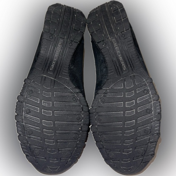 Skechers Women’s Suede Leather Lace-up Casual Sneakers - Black - Size 10 - EUC - Picture 5 of 7